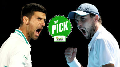 the pick ao sf djokovic karatsev