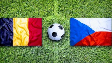 depositphotos 110365438 stock photo belgium vs czech republic flags2