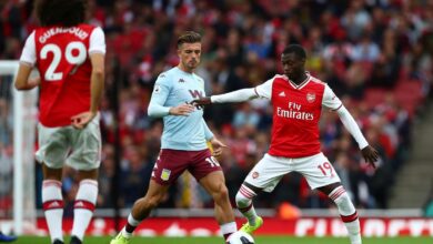 0 Premier League Arsenal v Aston Villa