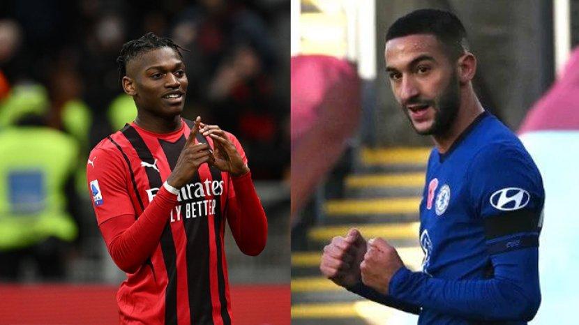 Rafael Leao dan Hakim Ziyech 20 September 2022