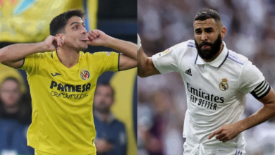 Villarreal Real Madrid Gerard Moreno Karim Benzema