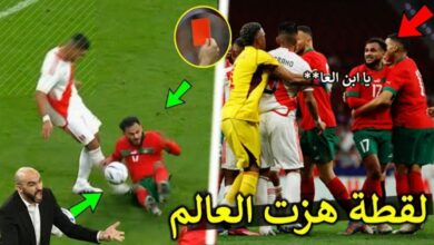 فيديو الكاميرات ترصد لقطة هزت العالم من سفيان بوفال تسببت في جنون وليد الركراكي ولاعبي منتخب بيرو