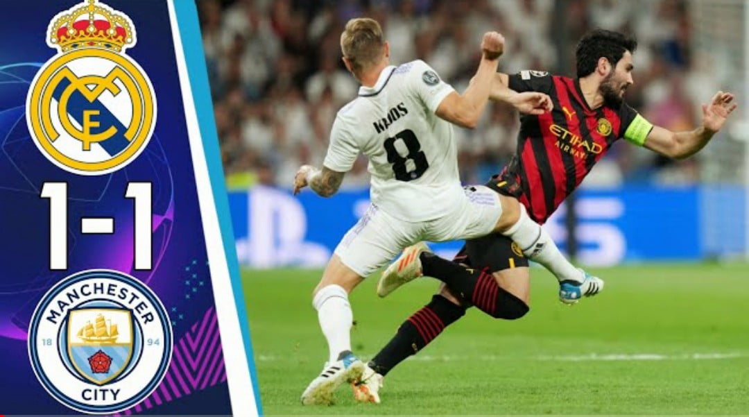 فيديو ملخص واهداف مباراة ريال مدريد ومان سيتي 1-1 في دوري ابطال اوروبا - اهداف-مباراة-ريال-مدريد-ومان-سيتي