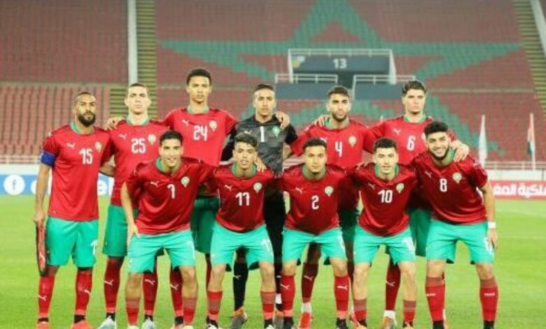 تشكيلة المغرب ضد غانا في كأس إفريقيا تحث 23 سنة