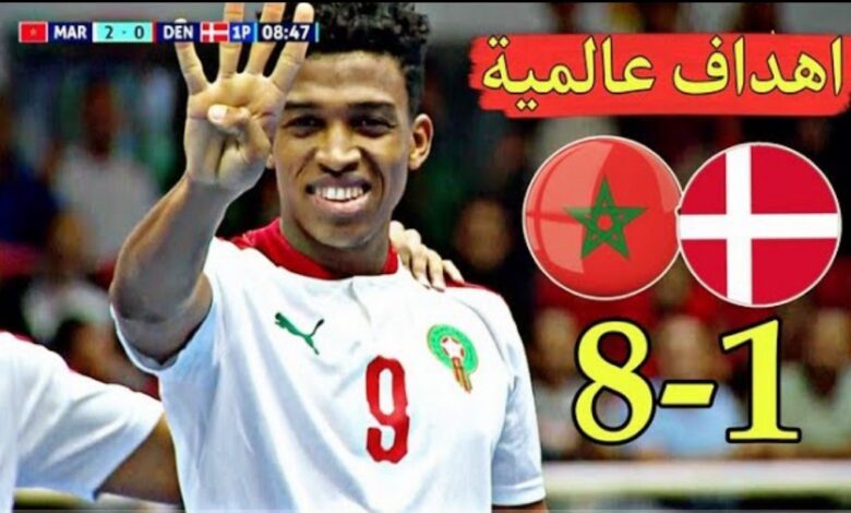 فيديو زلزال مغربي بثمان درجات على سلم ريختر يضرب منتخب دانمارك داخل القاعة - زلزال مغربي