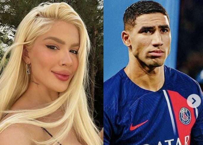 أشرف حكيمي يهز العالم بمواعدته زوجة نجم ريال مدريد ميلياتو